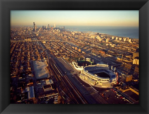 Framed Old Comiskey Park, Illinois Print