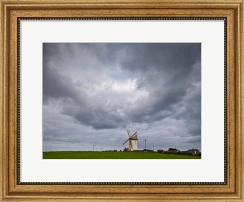 Framed Ballycopeland Windmill, built circa 1800 and still working, Millsile, County Down, Ireland Print