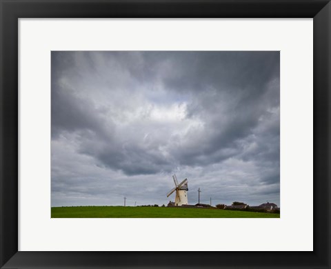 Framed Ballycopeland Windmill, built circa 1800 and still working, Millsile, County Down, Ireland Print