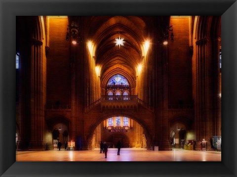 Framed Liverpool Cathedral, Church of England, Merseyside, England Print