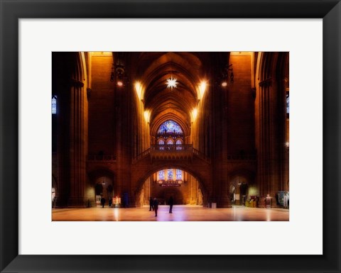 Framed Liverpool Cathedral, Church of England, Merseyside, England Print