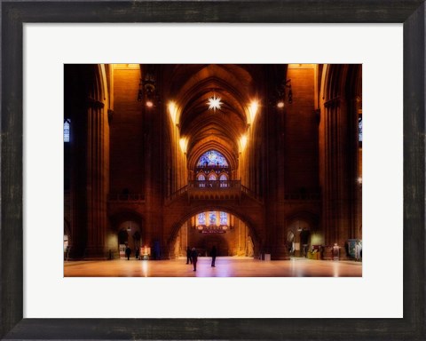 Framed Liverpool Cathedral, Church of England, Merseyside, England Print