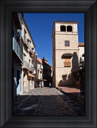 Framed Calle San Agustin, Malaga City, Andalucia, Spain Print