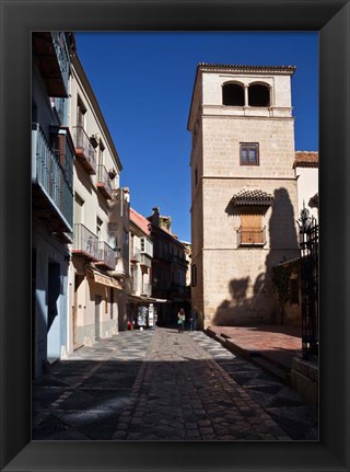 Framed Calle San Agustin, Malaga City, Andalucia, Spain Print