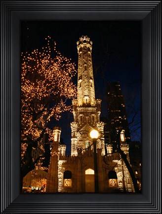 Framed Old Water Tower, Chicago, Illinois Print