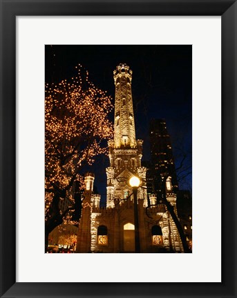 Framed Old Water Tower, Chicago, Illinois Print