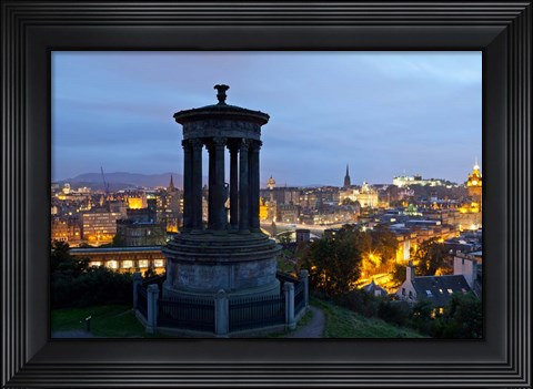 Framed Dougald Stewart Monument on Calton Hill, Edinburgh, Scotland Print