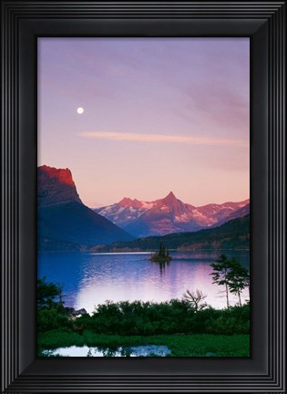 Framed Saint Mary's Lake Print
