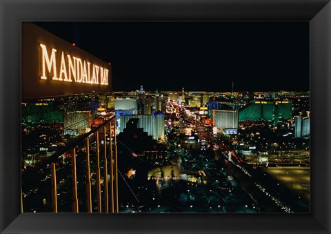 Framed Mandalay Bay Resort And Casino, Las Vegas, Clark County, Nevada Print