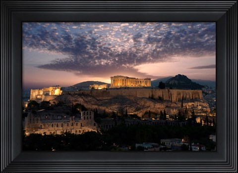Framed Ruins of a Temple, Athens, Attica, Greece Print