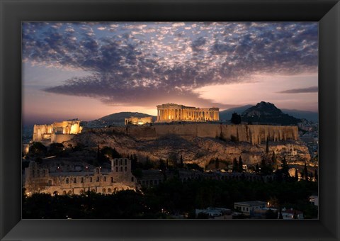 Framed Ruins of a Temple, Athens, Attica, Greece Print