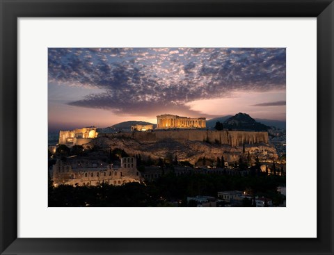 Framed Ruins of a Temple, Athens, Attica, Greece Print