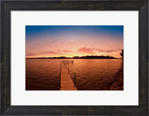 Framed Lake Minnetonka Pier, Minnesota Print