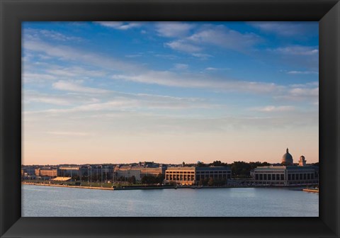 Framed US Naval Academy, Severn River, Annapolis, Maryland Print