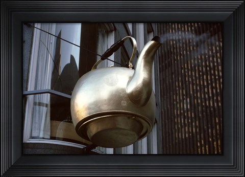 Framed Scollay Square Tea Kettle, Government Center, Boston Print