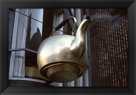 Framed Scollay Square Tea Kettle, Government Center, Boston Print