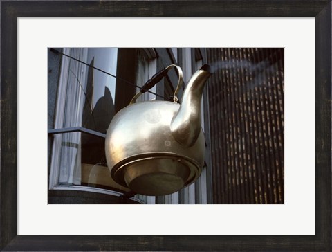 Framed Scollay Square Tea Kettle, Government Center, Boston Print