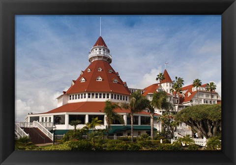 Framed Hotel del Coronado, Coronado, San Diego County Print