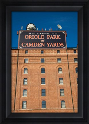 Framed Oriole Park at Camden Yards, Baltimore, Maryland Print