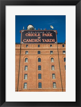 Framed Oriole Park at Camden Yards, Baltimore, Maryland Print