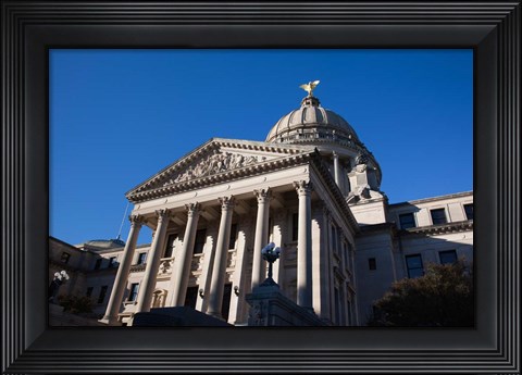 Framed Mississippi State Capitol, Jackson, Hinds County, Mississippi Print
