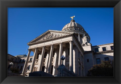 Framed Mississippi State Capitol, Jackson, Hinds County, Mississippi Print