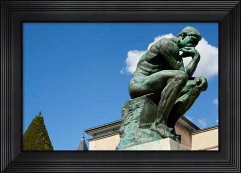 Framed Statue at Musee Rodin, Paris, Ile-de-France, France Print