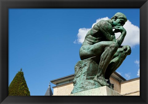 Framed Statue at Musee Rodin, Paris, Ile-de-France, France Print