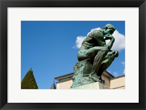 Framed Statue at Musee Rodin, Paris, Ile-de-France, France Print