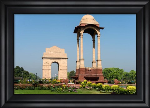 Framed View of the India Gate, New Delhi, India Print