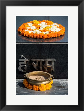 Framed Gandhi Tomb, Raj Ghat, New Delhi, India Print