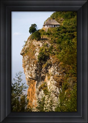 Framed Cottage on a Cliff, Usambara Mountains, Tanzania Print