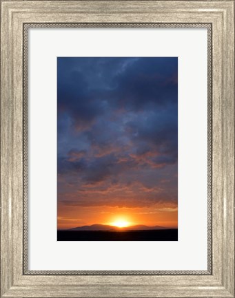 Framed Cloudy Sunset Sky, Ndutu, Ngorongoro Conservation Area, Tanzania Print