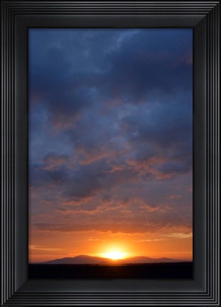 Framed Cloudy Sunset Sky, Ndutu, Ngorongoro Conservation Area, Tanzania Print