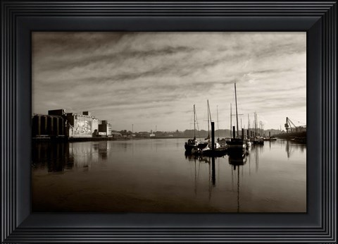 Framed Early Morning River Suir, Waterford City, Ireland Print