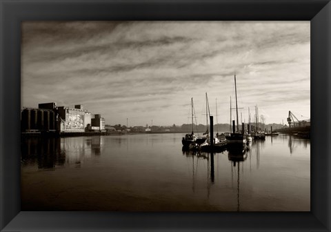 Framed Early Morning River Suir, Waterford City, Ireland Print