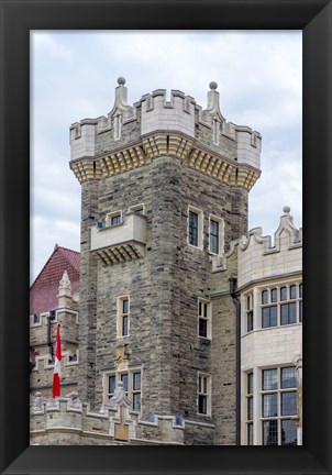 Framed Tower on Casa Loma Castle, Toronto, Ontario, Canada Print