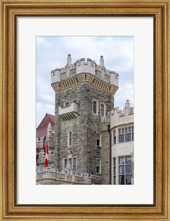 Framed Tower on Casa Loma Castle, Toronto, Ontario, Canada Print