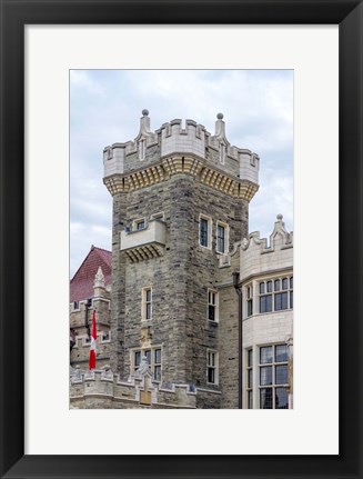 Framed Tower on Casa Loma Castle, Toronto, Ontario, Canada Print