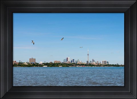 Framed Waterfront City, Toronto, Ontario, Canada Print