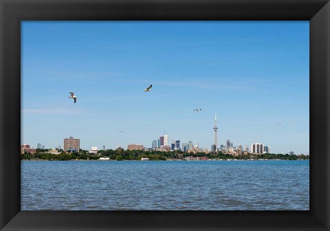 Framed Waterfront City, Toronto, Ontario, Canada Print