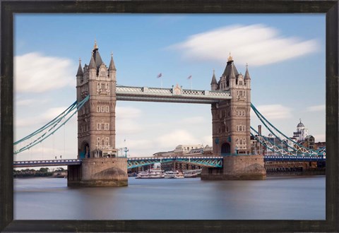Framed Tower Bridge, Thames River, London, England Print