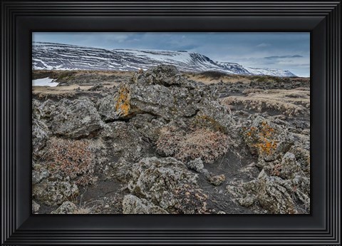 Framed Godafoss Waterfalls, Iceland Print