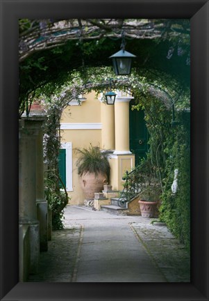 Framed Lanterns in a Garden, Capri, Naples, Italy Print