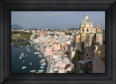 Framed Procida, Naples, Campania, Italy Print