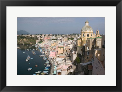 Framed Procida, Naples, Campania, Italy Print