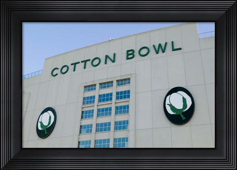 Framed Cotton Bowl Stadium, Fair Park, Dallas, Texas Print