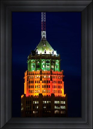 Framed Tower Of The Americas, San Antonio, Texas Print