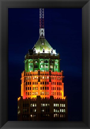 Framed Tower Of The Americas, San Antonio, Texas Print