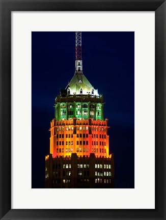 Framed Tower Of The Americas, San Antonio, Texas Print